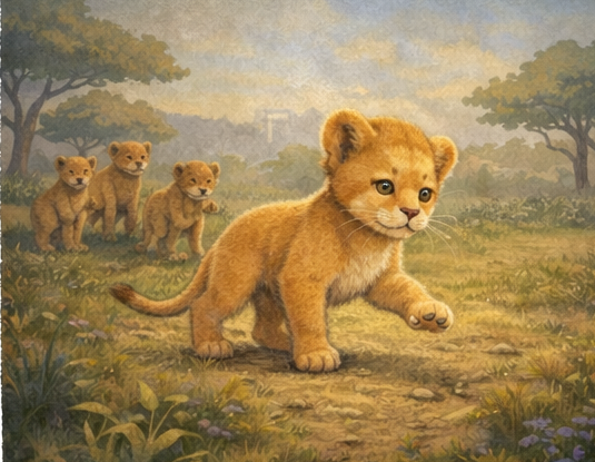 Lina Löwin und der erste Schritt