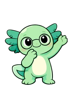 Der Lernolotl denkt nach